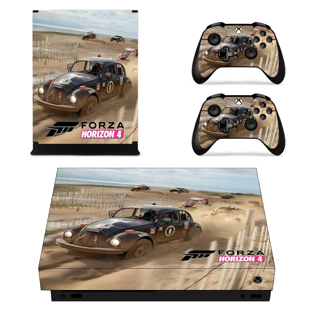 Forza Horizon 4 decal skin sticker for Xbox One X console and controllers