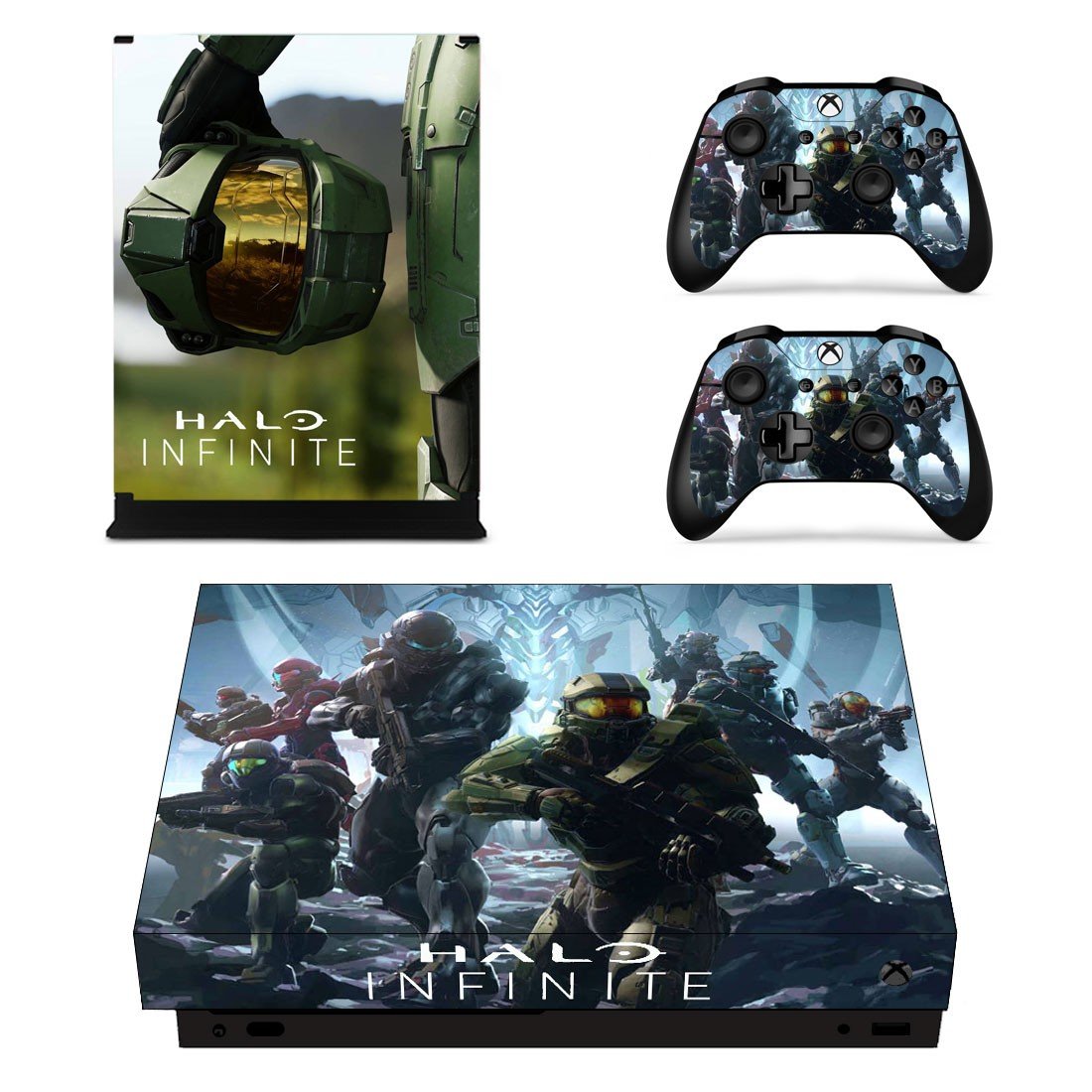 Halo Infinite decal skin sticker for Xbox One X console and controllers
