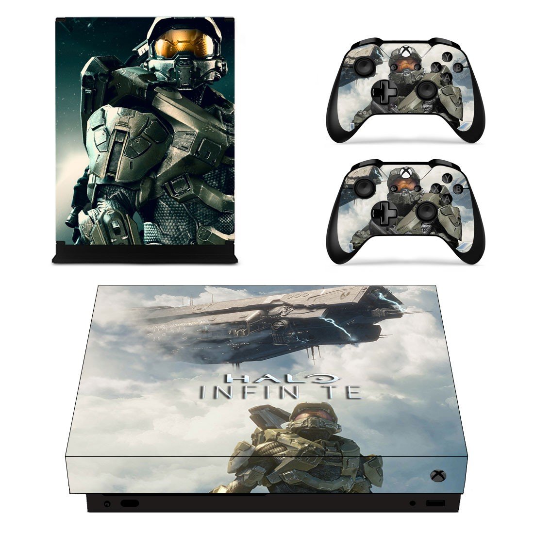 Halo Infinite decal skin sticker for Xbox One X console and controllers