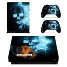 Gears 5 decal skin sticker for Xbox One X console and controllers