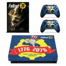 Fallout 76 decal skin sticker for Xbox One X console and controllers
