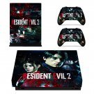 Resident Evil 2 decal skin sticker for Xbox One X console and controllers
