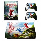 Unravel Two decal skin sticker for Xbox One X console and controllers