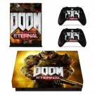 Doom Eternal decal skin sticker for Xbox One X console and controllers