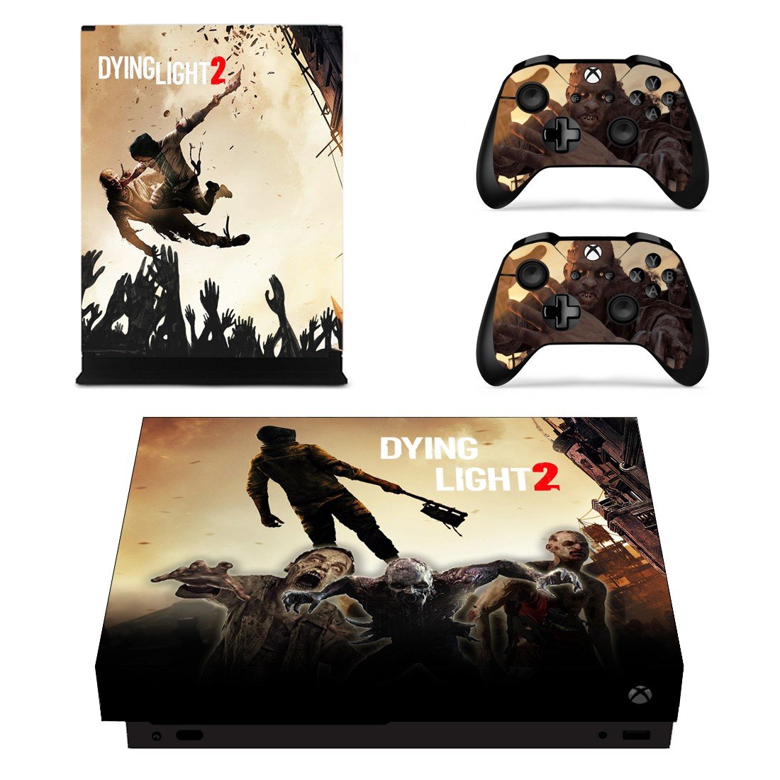 Dying Light 2 decal skin sticker for Xbox One X console and controllers