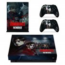 Resident Evil 2 remake decal skin sticker for Xbox One X console and controllers