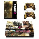 Rage 2 decal skin sticker for Xbox One X console and controllers