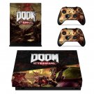 Doom Eternal decal skin sticker for Xbox One X console and controllers