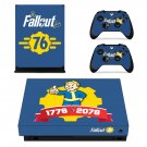 Fallout 76 decal skin sticker for Xbox One X console and controllers