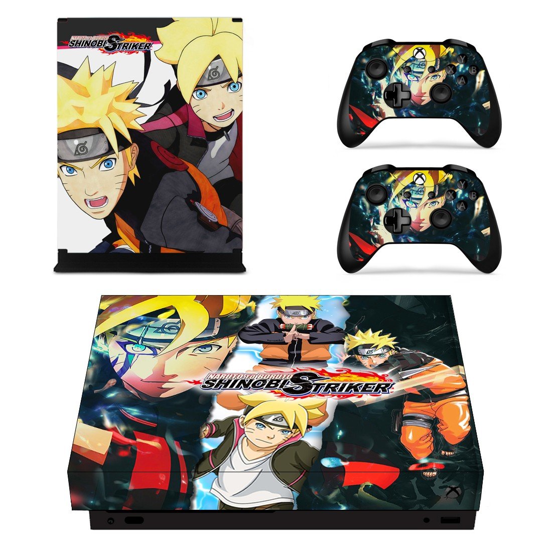 Naruto to Boruto Shinobi Striker decal skin sticker for Xbox One X console and controllers