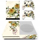 Flower Wallpaper decal skin sticker for Xbox One S console and controllers