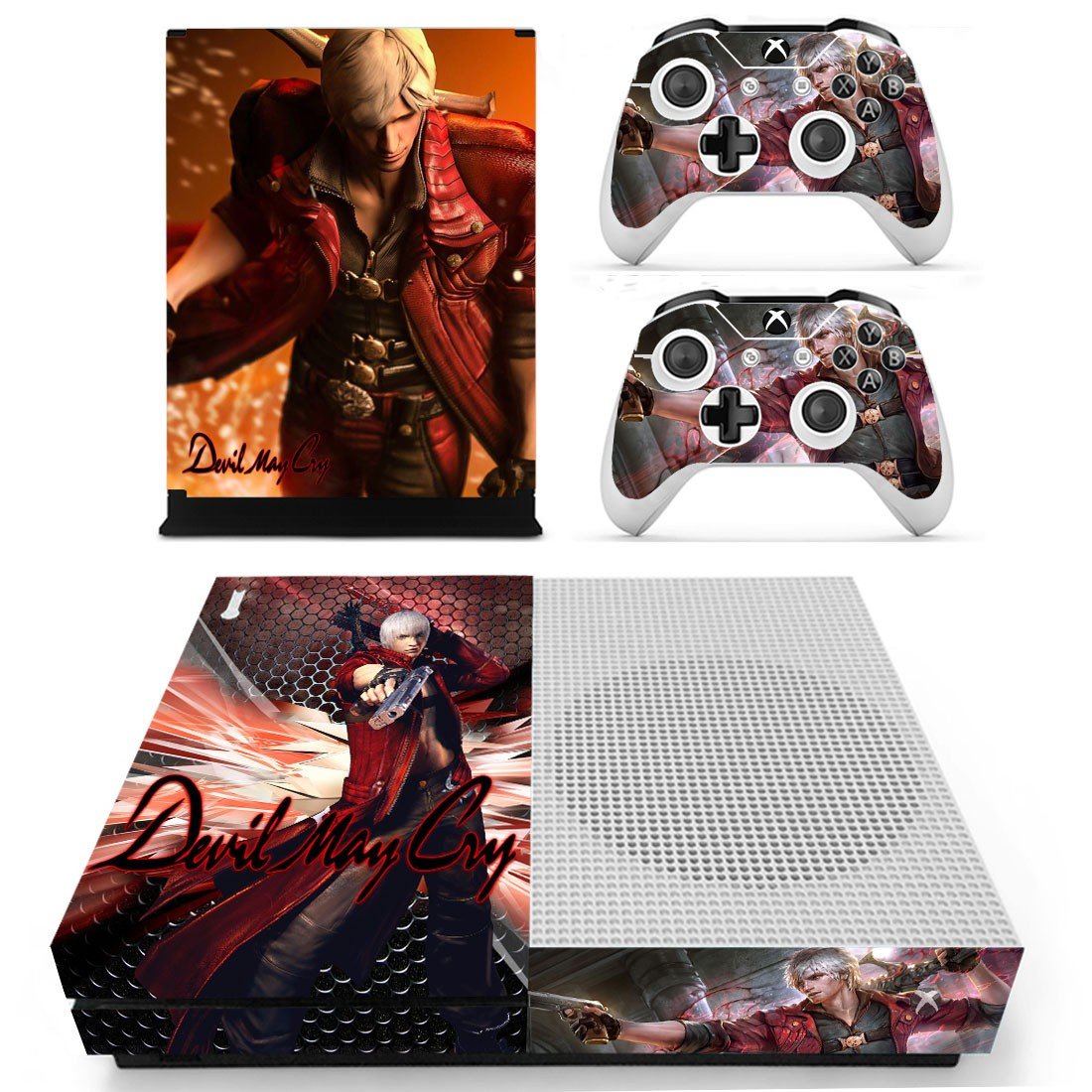 Devil May Cry 4 decal skin sticker for Xbox One S console and controllers
