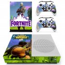Fortnite royal battle decal skin sticker for Xbox One S console and controllers