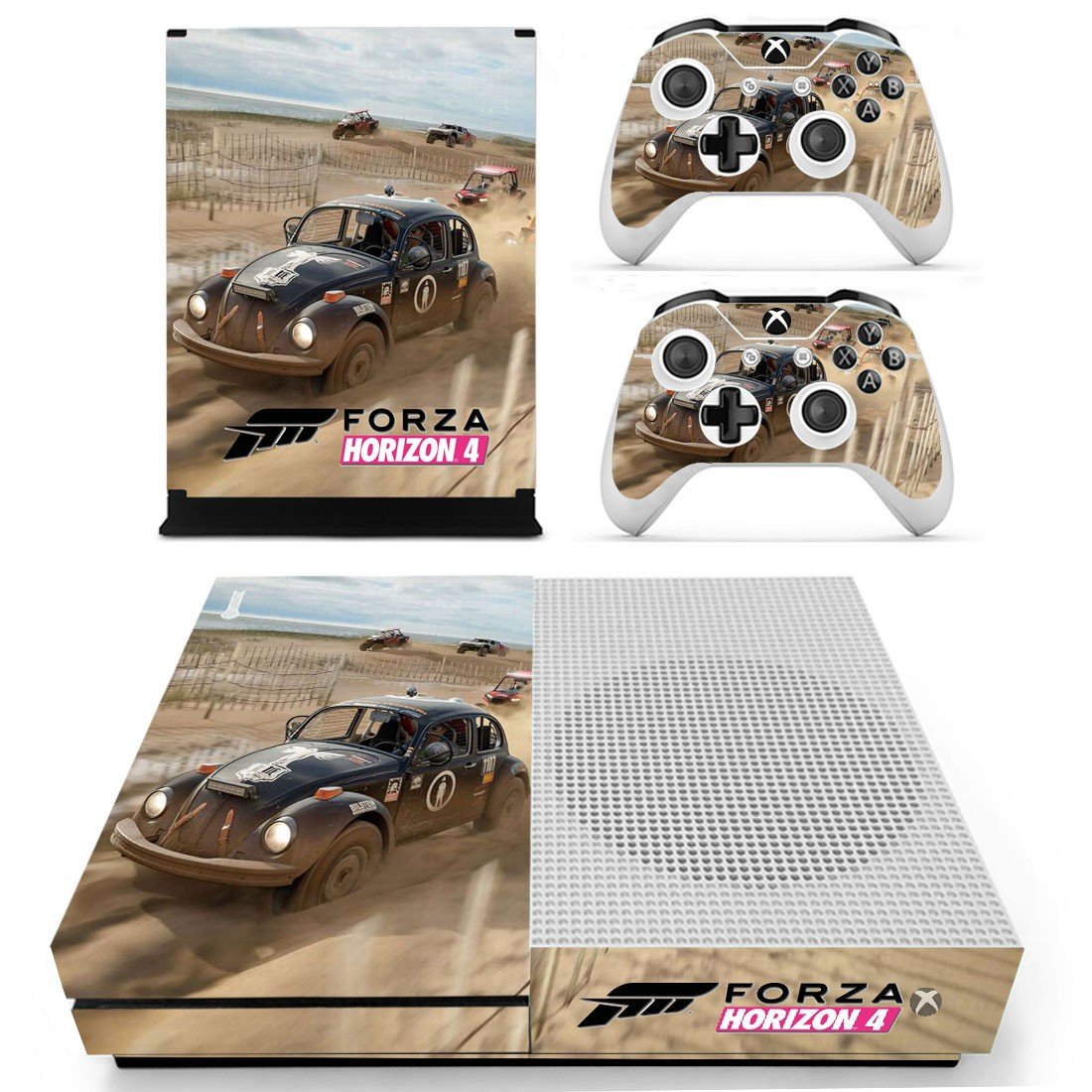 Forza Horizon 4 decal skin sticker for Xbox One S console and controllers