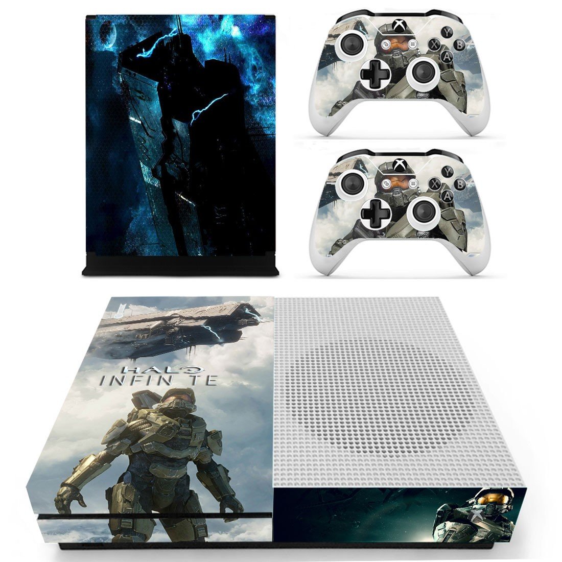 Halo Infinite decal skin sticker for Xbox One S console and controllers