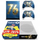 Fallout 76 decal skin sticker for Xbox One S console and controllers