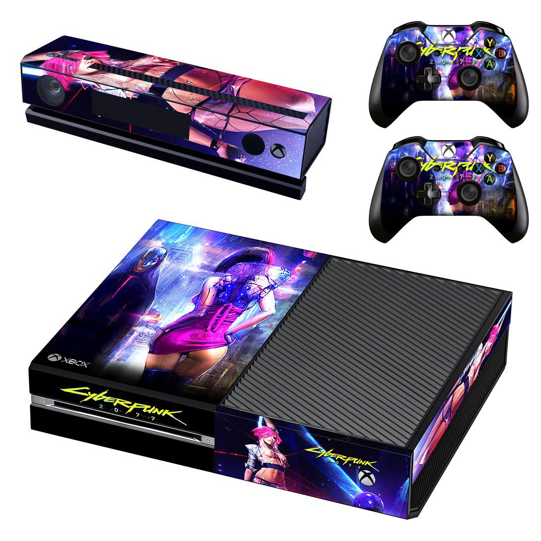 Cyberpunk 2077 decal skin sticker for Xbox One console and controllers