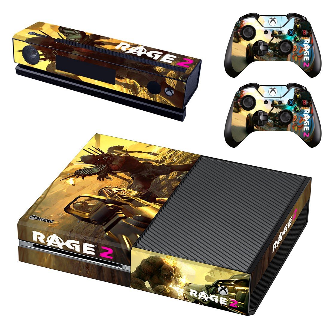 Rage 2 decal skin sticker for Xbox One console and controllers