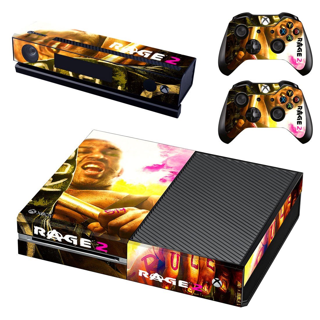 Rage 2 decal skin sticker for Xbox One console and controllers