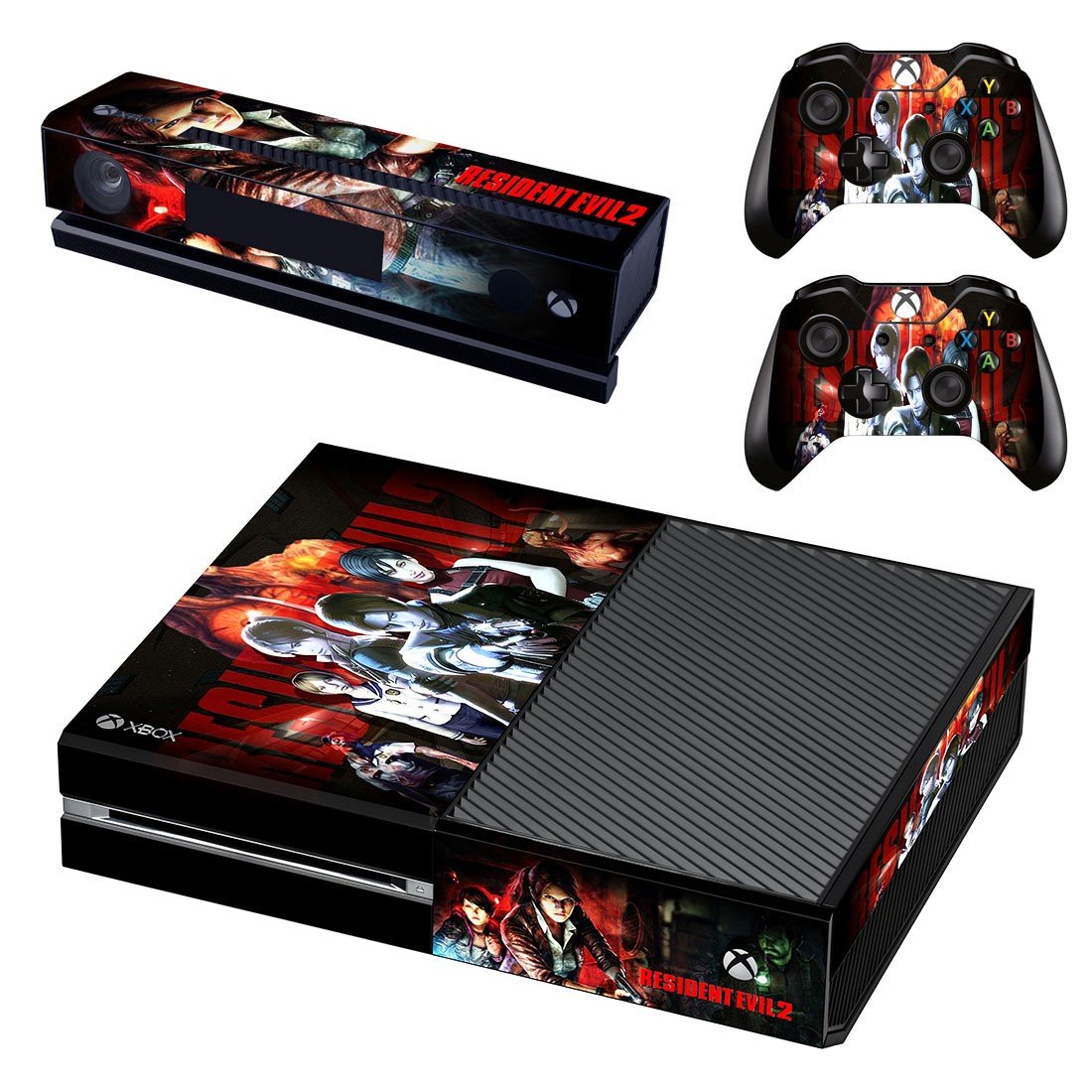 Resident Evil 2 decal skin sticker for Xbox One console and controllers
