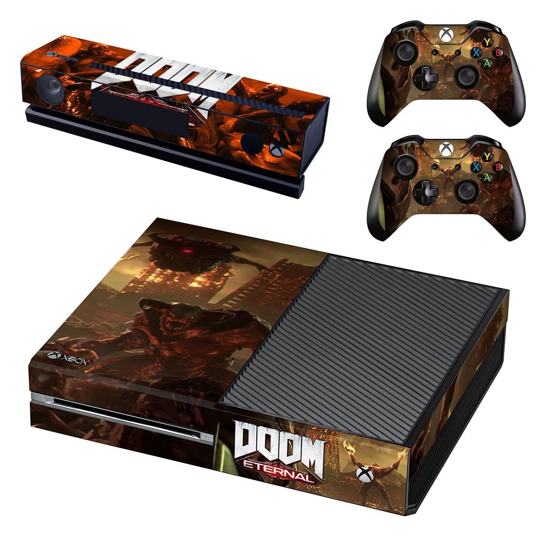 Doom Eternal decal skin sticker for Xbox One console and controllers