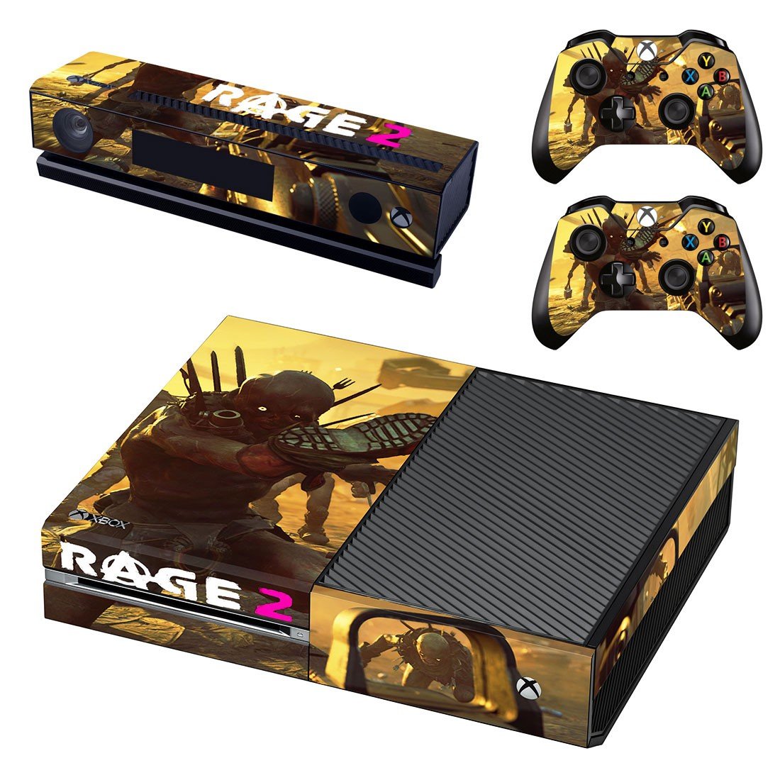 Rage 2 decal skin sticker for Xbox One console and controllers