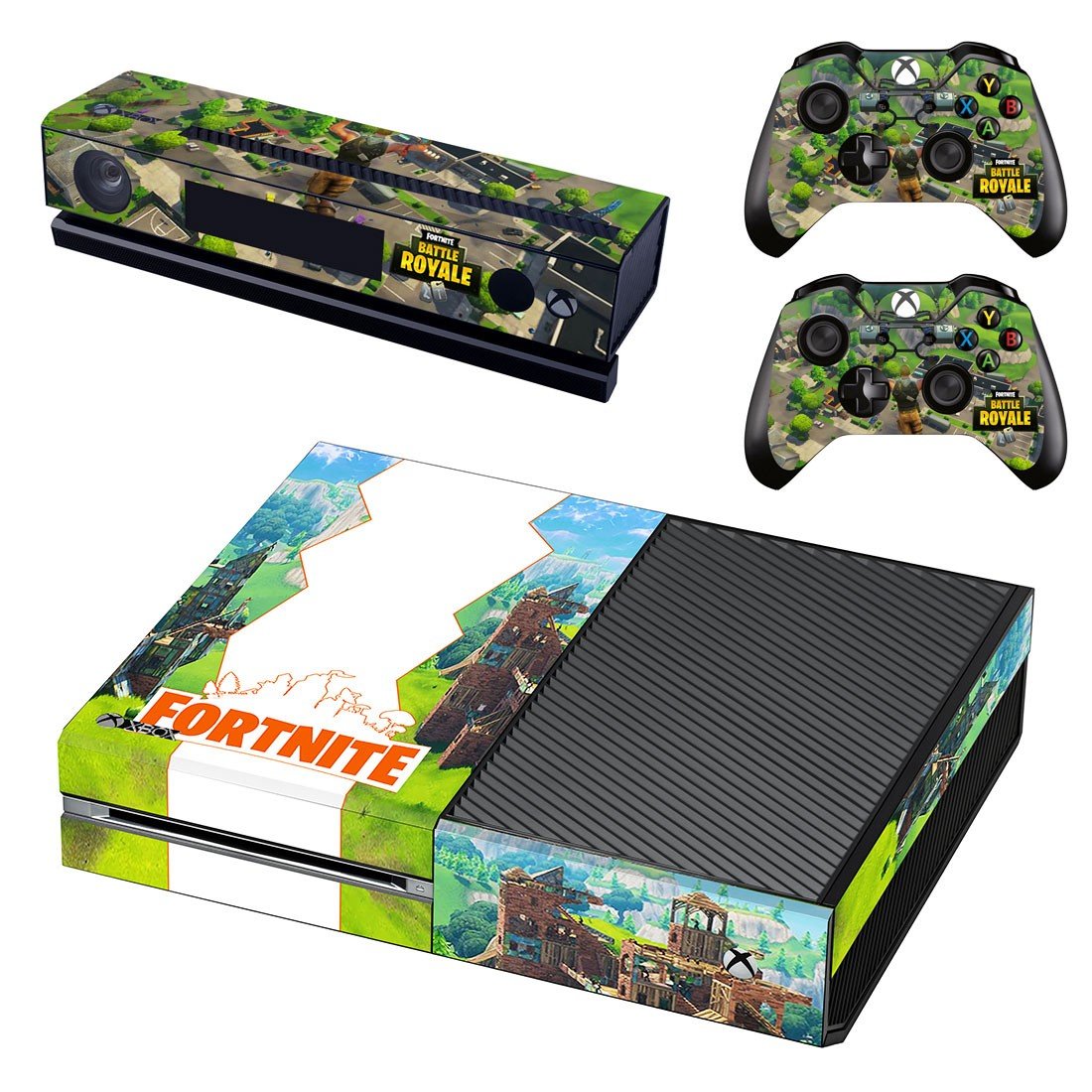 Fortnite decal skin sticker for Xbox One console and controllers
