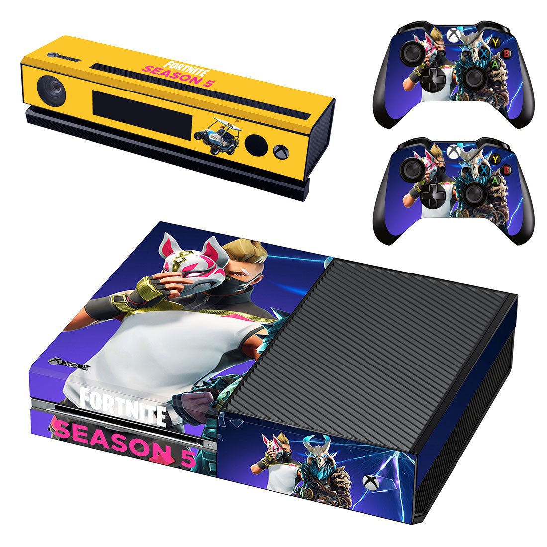 Fortnite decal skin sticker for Xbox One console and controllers