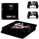 Resident Evil 2 decal skin sticker for PS4 console and controllers