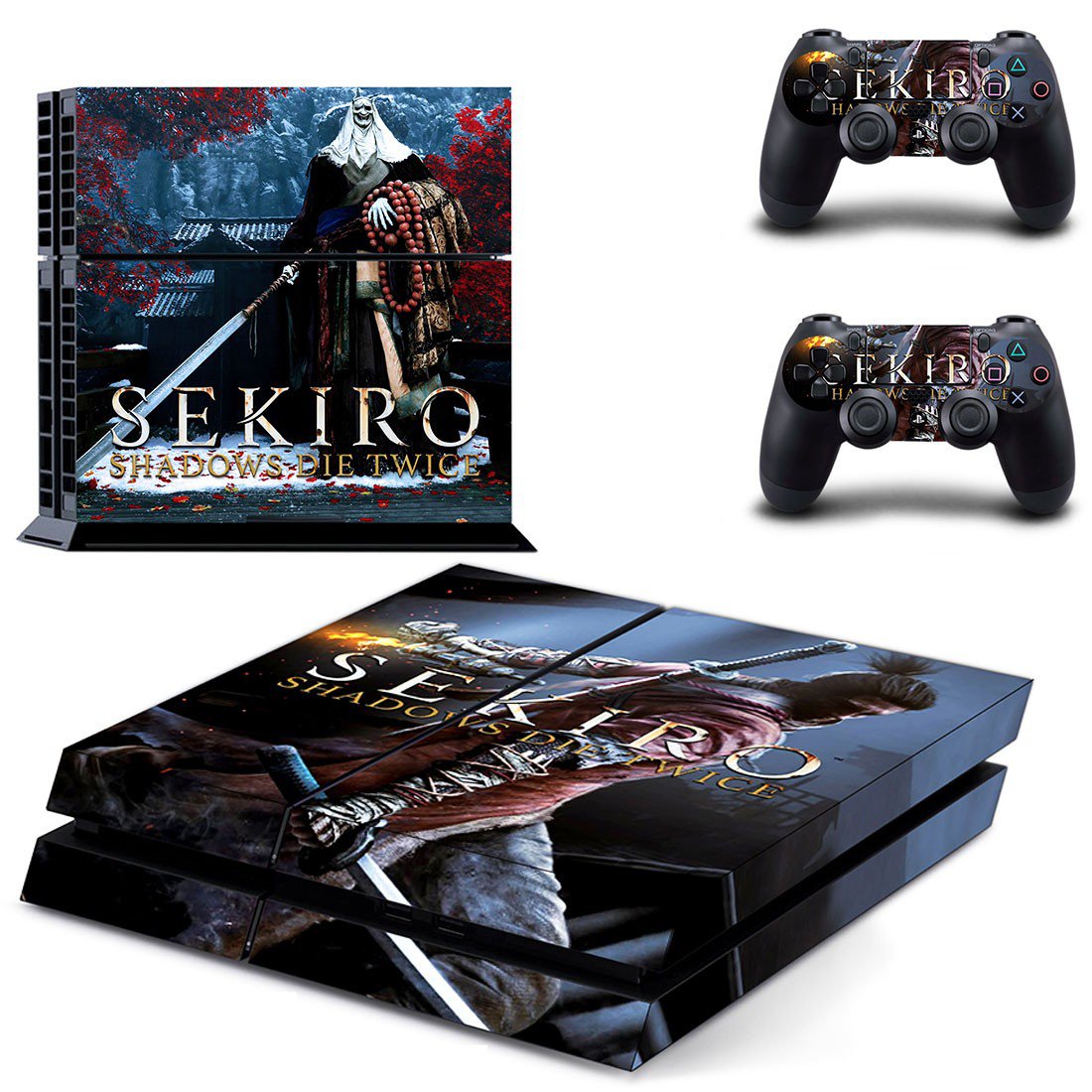 Sekiro Shadows Die Twice decal skin sticker for PS4 console and controllers