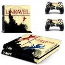 Unravel Two decal skin sticker for PS4 console and controllers