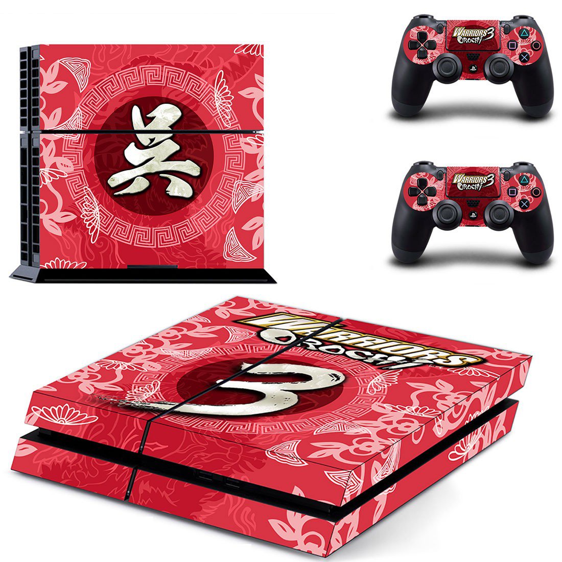 Warriors Orochi 3 decal skin sticker for PS4 console and controllers