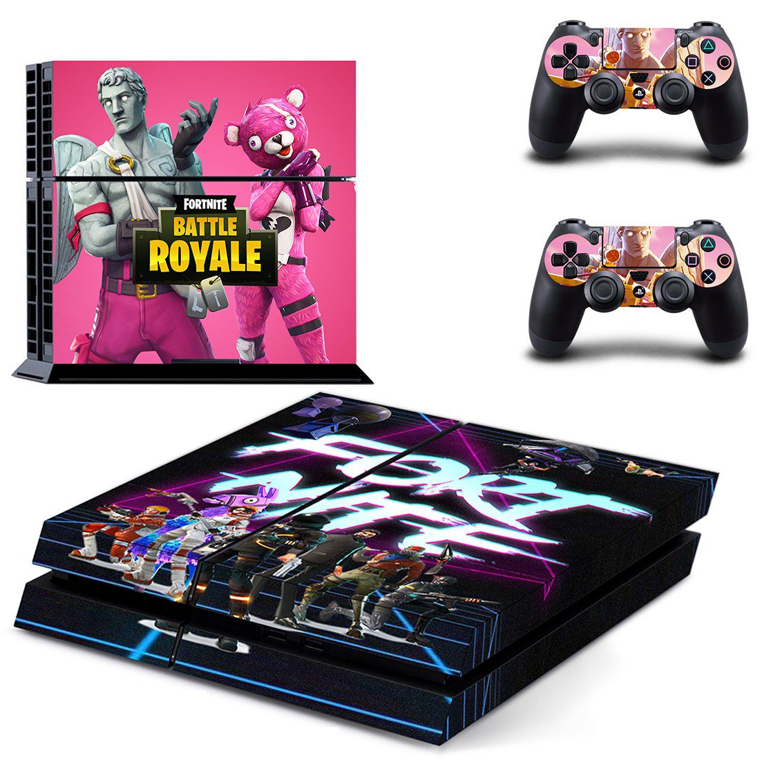 Fortnite battle royale decal skin sticker for PS4 console and controllers