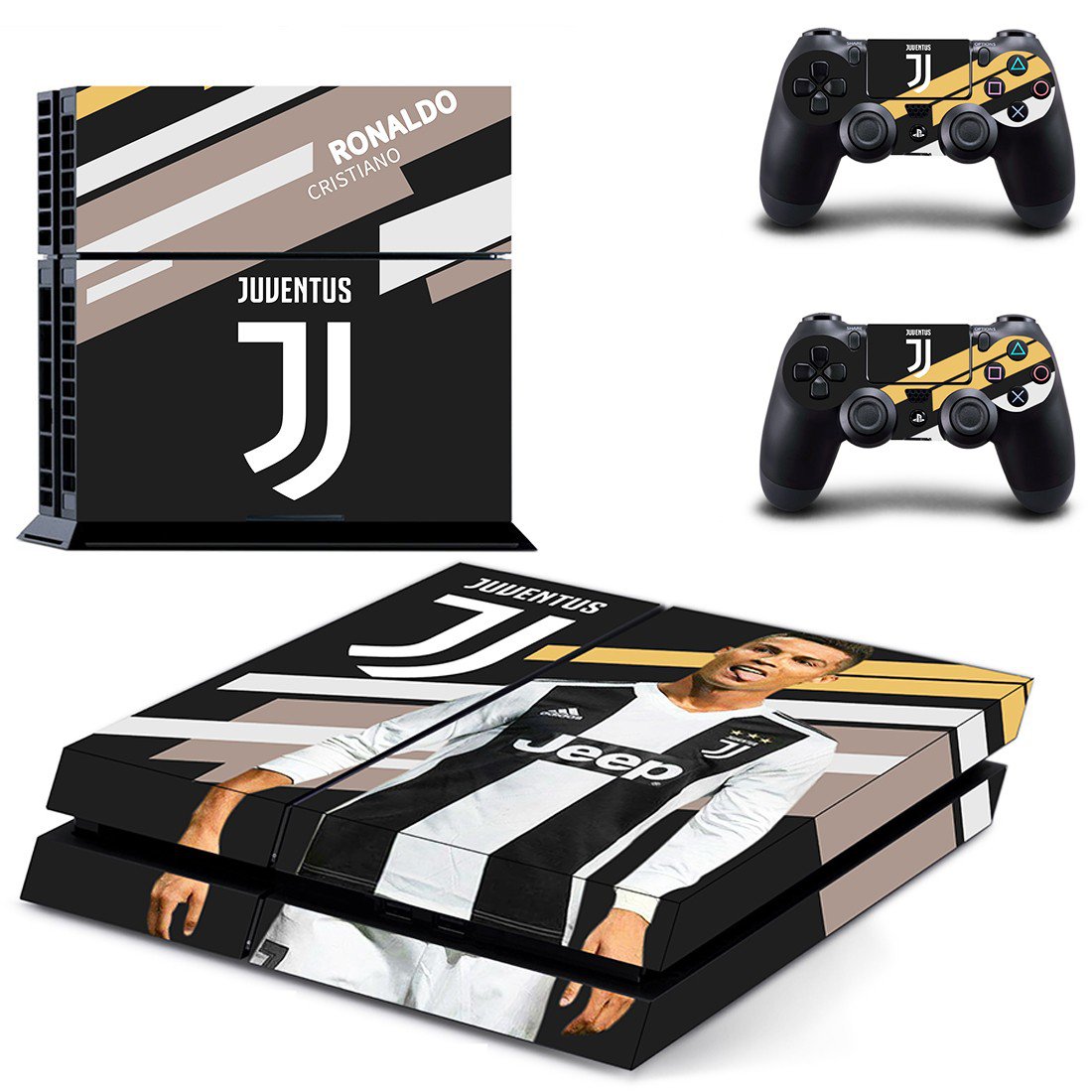 Cristiano Ronaldo decal skin sticker for PS4 console and controllers