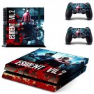 Resident Evil 2 decal skin sticker for PS4 console and controllers
