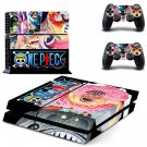 One Piece decal skin sticker for PS4 console and controllers