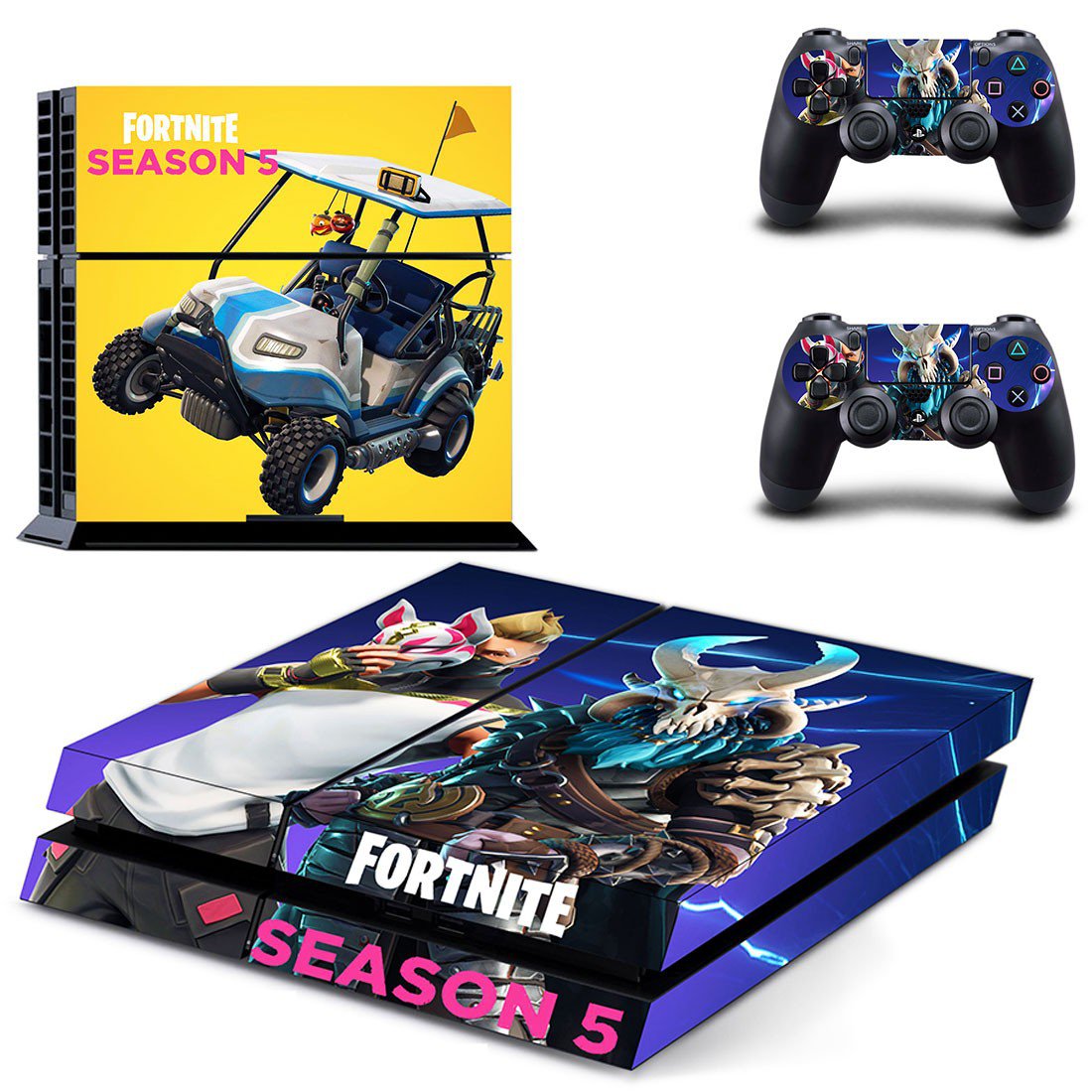 Fortnite decal skin sticker for PS4 console and controllers