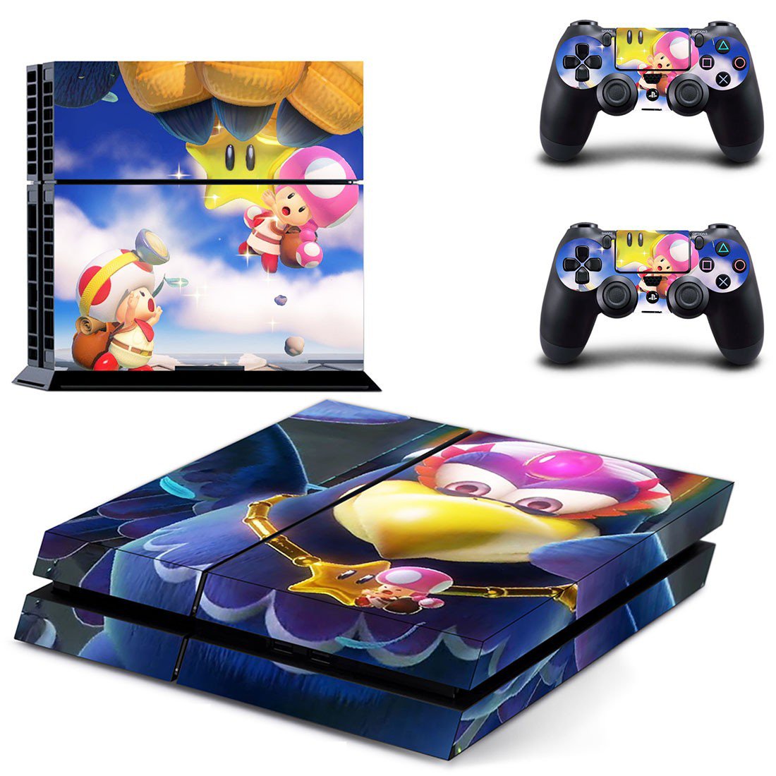 Captain Toad decal skin sticker for PS4 console and controllers
