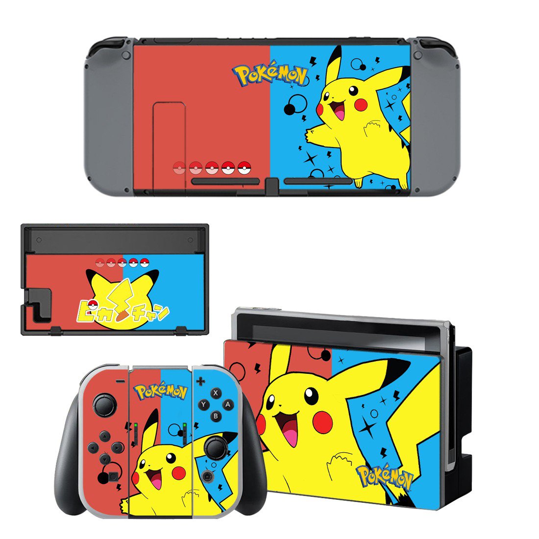 Pokemon go decal skin sticker for Nintendo Switch console and controllers