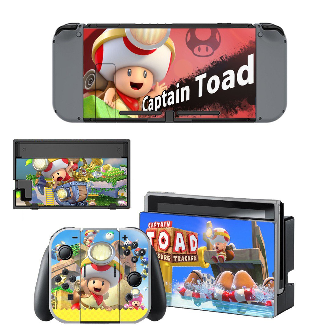 Captain Toad decal skin sticker for Nintendo Switch console and controllers