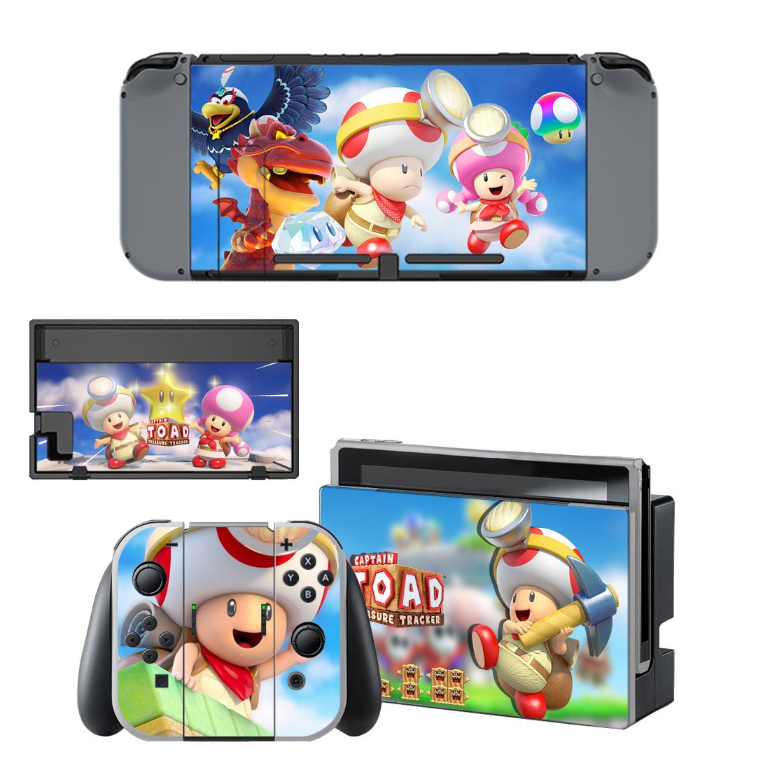 Captain Toad decal skin sticker for Nintendo Switch console and controllers