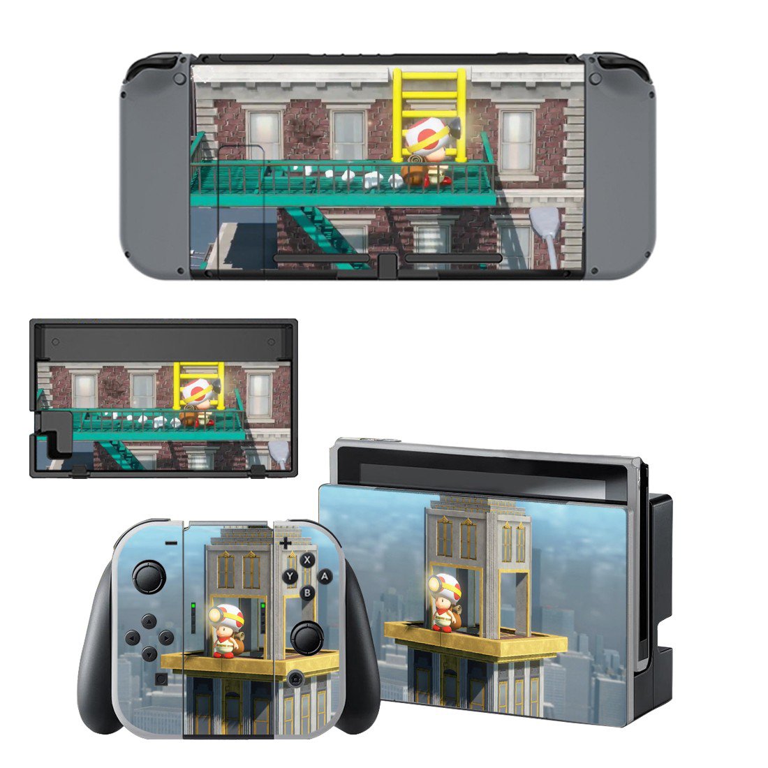 Captain Toad decal skin sticker for Nintendo Switch console and controllers