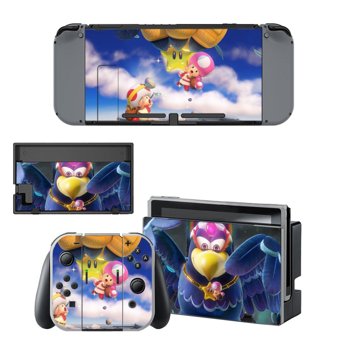 Captain Toad decal skin sticker for Nintendo Switch console and controllers