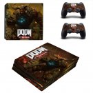 Doom Eternal decal skin sticker for PS4 Pro console and controllers