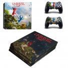 Unravel Two decal skin sticker for PS4 Pro console and controllers