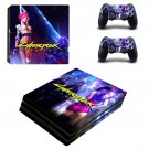 Cyberpunk 2077 decal skin sticker for PS4 Pro console and controllers