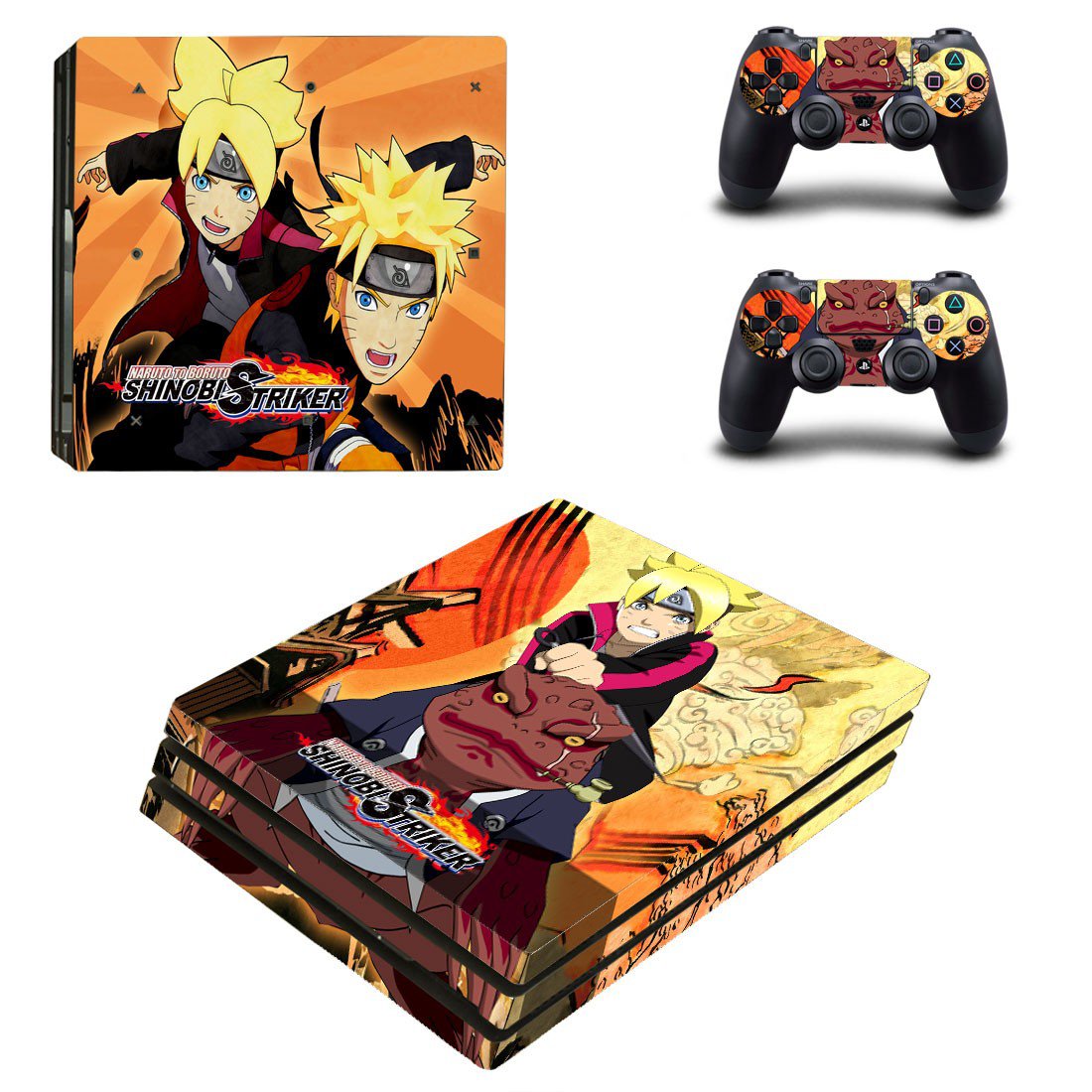 Naruto to Boruto decal skin sticker for PS4 Pro console and controllers