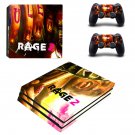 Rage 2 decal skin sticker for PS4 Pro console and controllers