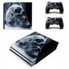 Smoky skull decal skin sticker for PS4 Pro console and controllers