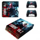 Resident Evil 2 decal skin sticker for PS4 Pro console and controllers